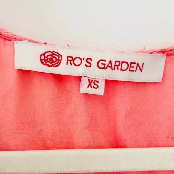 Orange and Pink Ruffled Tiered Sundress with Bishop Sleeves - Picture 6 of 9